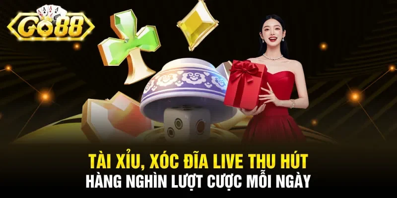 Tài xỉu, xóc đĩa live thu hút hàng nghìn lượt cược mỗi ngày